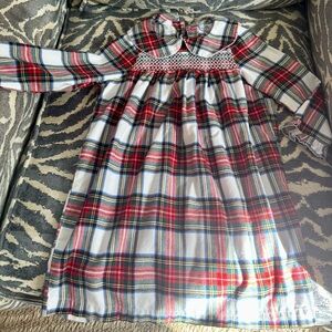 Petite Plume Size 3T Girls Brushed Twill Eloise Nightgown  in Balmoral Tartan